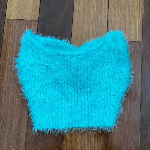 Cotton Candy LA Aqua Twist Front Tube Top - Small - Picture 3 of 3